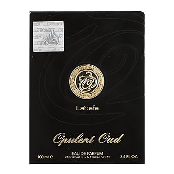 Lattafa Opulent Oud for Unisex Eau de Parfum Spray, 3.4 Ounce