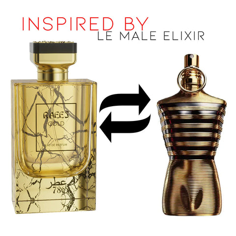 786 PARFUM DUBAI 786 Raees Gold 3.4 oz EDP for men